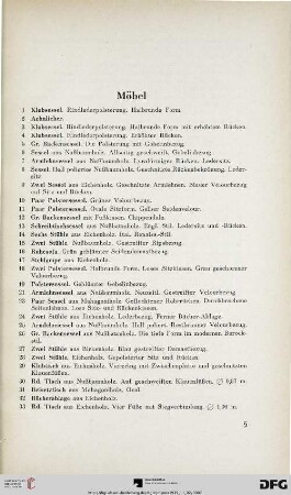 Möbel (Nr. 1-144)