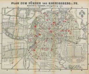 Plan zum Führer von Königsberg i. Pr.