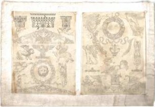 Röhrer, Karl; Dekor- und Ornamententwürfe - Ornamentblätter mit diversen Motiven (Ansichten)