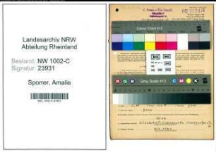 Entnazifizierung Amalie Sporrer, geb. 16.08.1894 (Blumenhaendlerin)