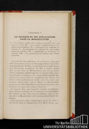 Chapitre V. - La couleur et ses applications dans la mosaïculture