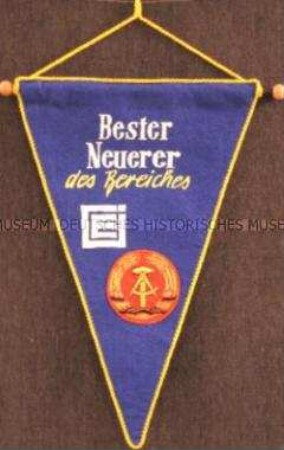 Wimpel des FDGB Bezirksvorstand Gera