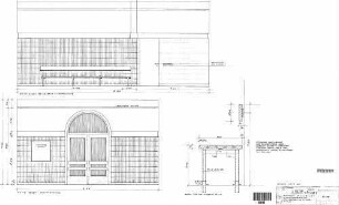 Bondorf (b Herrenberg): Wandabwicklung in der Halle Empfangsgeb.