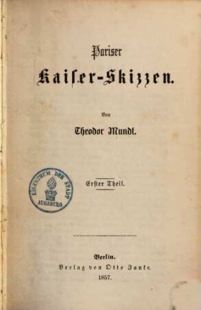 Pariser Kaiser-Skizzen