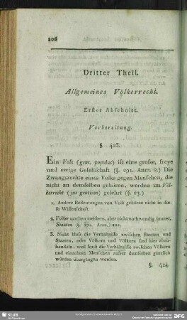 Dritter Theil. Allgemeines Völkerrecht