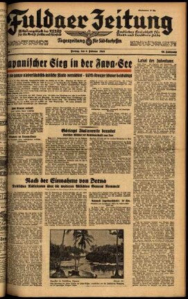 Ausgabe vom Freitag, den 06. Februar 1942.