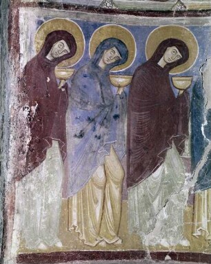 Freskenzyklus der Burgkapelle — Fresken der Ostwand — Die klugen Jungfrauen