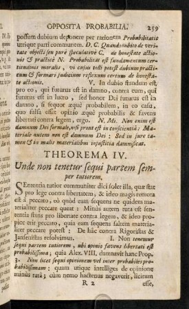 259-262, Theorema IV