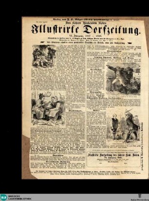 Karlsruher Tagblatt, Des Lahrer Hinkenden Boten Illustrirte Dorfzeitung