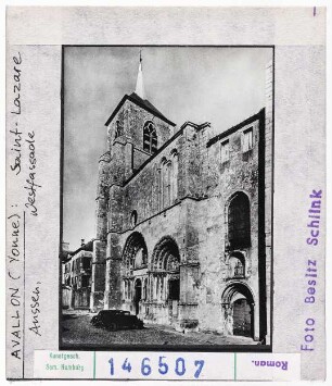Avallon: Saint-Lazare, Westfassade