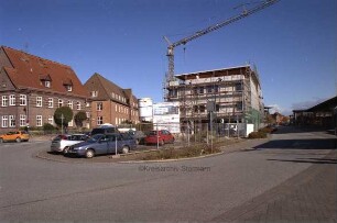 Mommsenstrasse Ecke Käthe-Kollwitz-Straße: Rohbau eines Ärztehauses