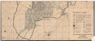 Gesamtbebauungsplan Ankara. Umgebung von Ankara: Karte 1:10000, Teilblatt südlicher Teil, Ankara und Umgebung in drei Teilen Inv.Nr. 22995 bis 22997