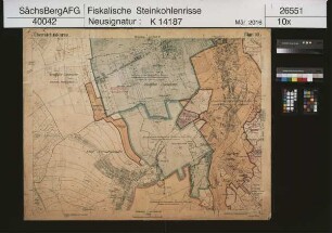 Flur von Zwickau, Niederplanitz, Schedewitz und Bockwa mit Grubenfeldern (Blatt 99) (mit Nachbringungen)