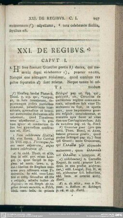 XXI. De Regibus