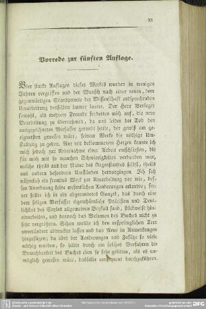 Vorrede zur fünften Auflage