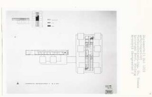 Arbeitsgericht, Berlin-Tiergarten (Diplomarbeit bei Peter Poelzig): Grundriss 1. Obergeschoss 1:200
