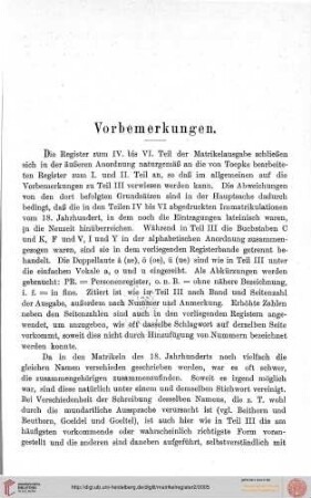 Vorbemerkungen