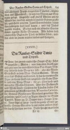 [XXXIII.] Die Rauber-Städte Tunis und Tripoli