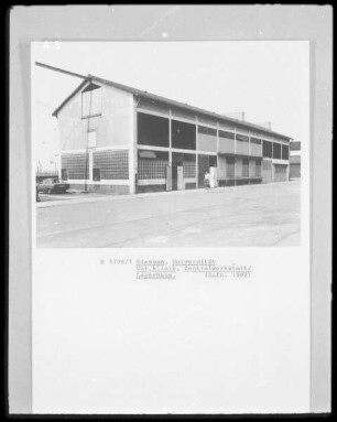 Justus-Liebig-Universität, Veteränarmedizin, Zentralwerkstatt, Lagerhaus