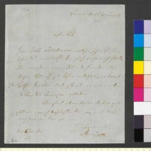 Brief von Goethe, August von an Goethe, Johann Wolfgang von