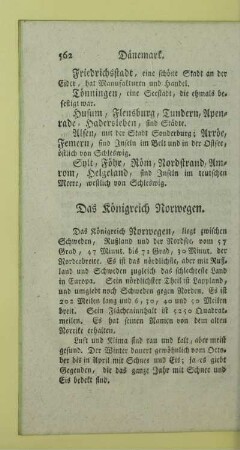 Das Königreich Norwegen