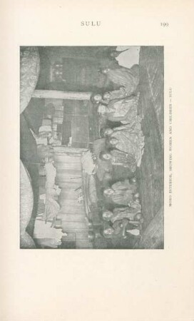 Moro interior, showing women and children - Sulu