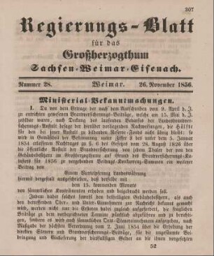 Nr. 28 : 26. November 1856