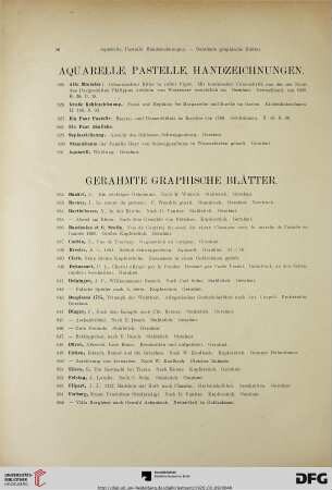 Aquarelle, Pastelle, Handzeichnungen (Nr. 825-831)