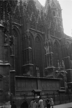 Am Stephansdom : Blick auf den Stephansdom
