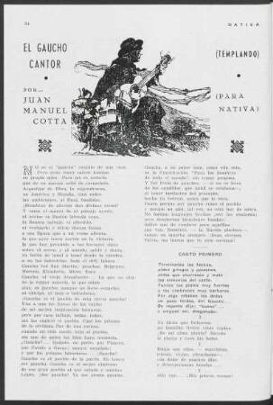 El gaucho cantor
