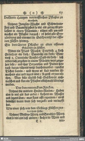 Wie einer sich vor den Schlag-Flüssen praeserviren solle