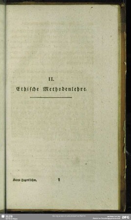 II. Ethische Methodenlehre