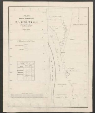 Plan über den Gemeinde-Wald von Kleinkems auf dortiger Gemarkung