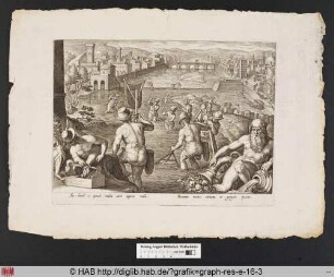 Fischfang mit Netzen im Arno.