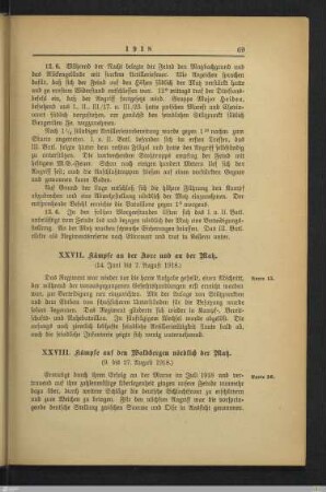 XXVII. Kämpfe an der Avre und an der Matz