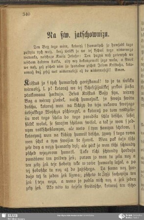 Na ßw. jatschownizu