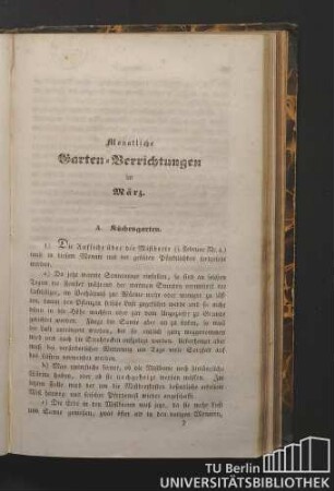 Monatliche Garten-Verrichtungen im März.
