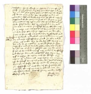 Brief Horneck von Hornberg an Graf Kraft von Hohenlohe.