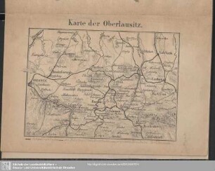 Karte der Oberlausitz