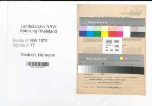 Entnazifizierung Hermann Diedrich , geb. 03.04.1892 (Tierarzt)