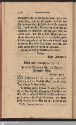 Vier und funfzigster Brief