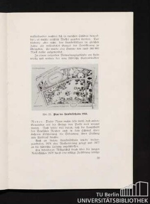 Abb. 25. Plan des Humboldthains 1930.