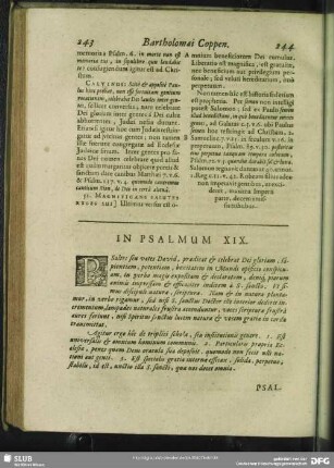 In Psalmum XIX. Psalmus XIX.