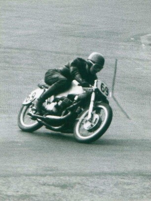 AVUS Motorradrennen 1953. Kategorie A Klasse bis 350 ccm