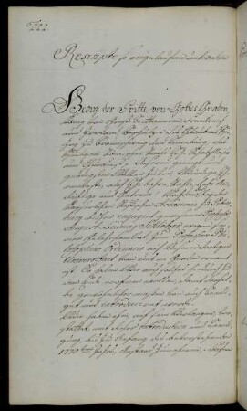 Berufung des Professors Schlözer zum ordentlichen Professor der Philosophie.
