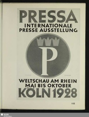 [Ehmcke, Pressa Köln – 1928]