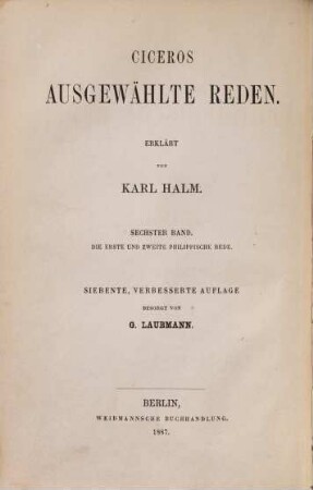 Ausgewählte Reden, 6