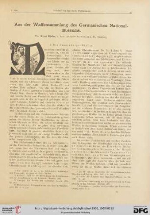 3: Aus der Waffensammlung des Germanischen Nationalmuseums