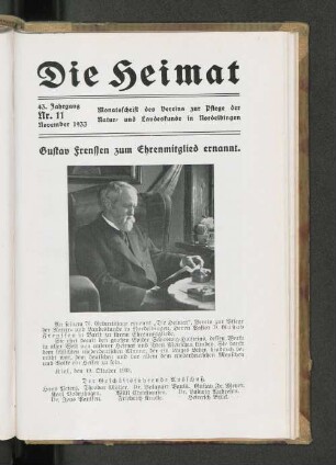 43. Jahrgang, Nr. 11, November 1933