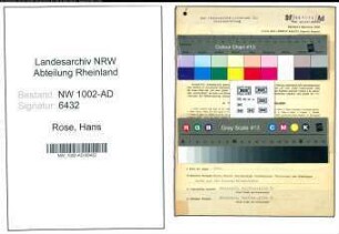 Entnazifizierung Hans Rose, geb. 18.12.1904 (Sachbearbeiter)